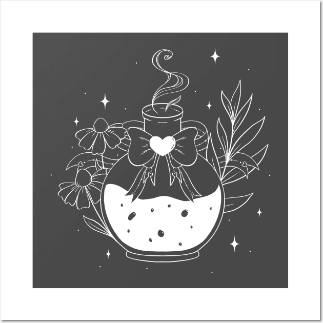 Magic Potion - Chamomile and Greenery Wall Art by Cosmic Queers